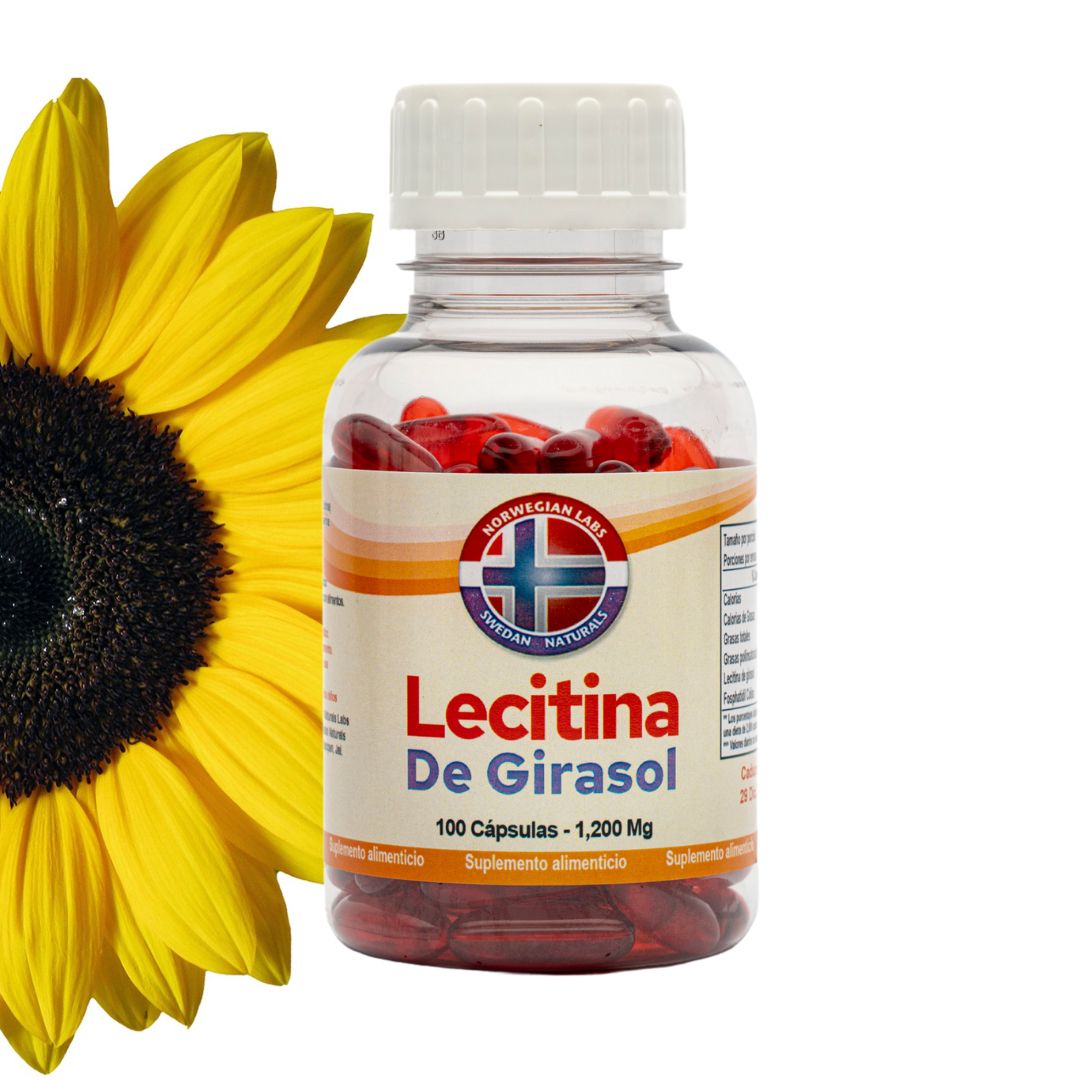 Lecitina de Girasol 100 cápsulas 1200 mg