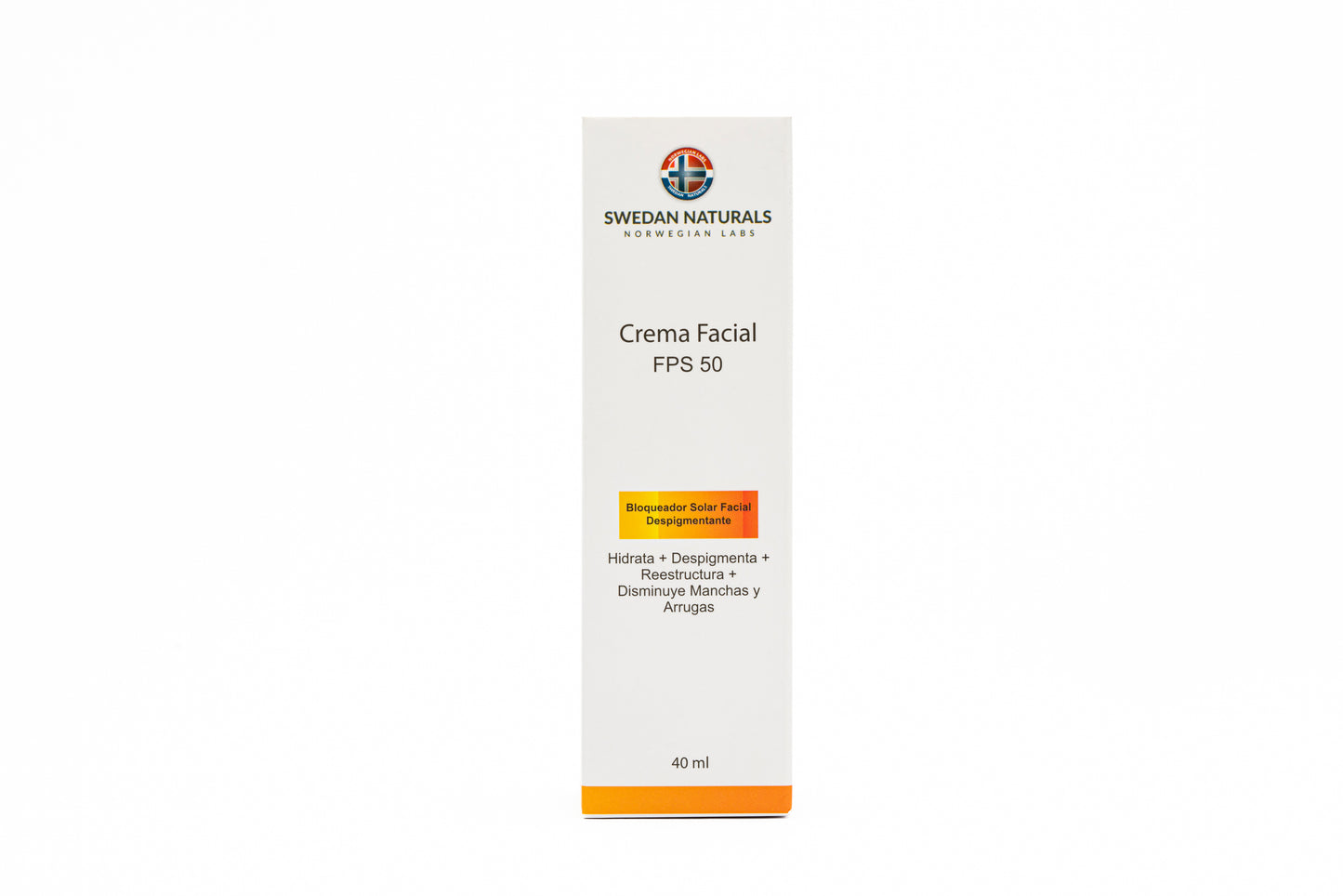 CREMA BLOQUEADOR SOLAR FACIAL SPF 50 SWEDAN NATURALS