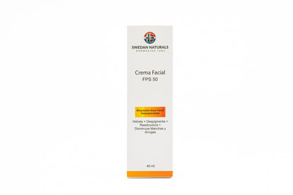 CREMA BLOQUEADOR SOLAR FACIAL SPF 50 SWEDAN NATURALS