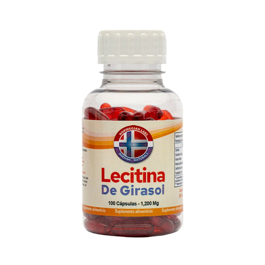 Lecitina de Girasol 100 cápsulas 1200 mg